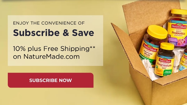 Subscribe & Save - 10% OFF plus Free Shipping** on NatureMade.com