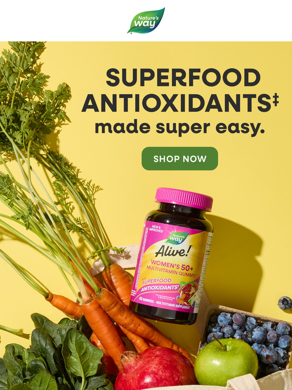 Just dropped: new Alive!® Superfood Antioxidants‡
