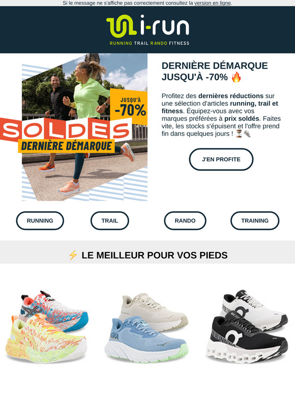 Dernière démarque jusqu'à -70% !