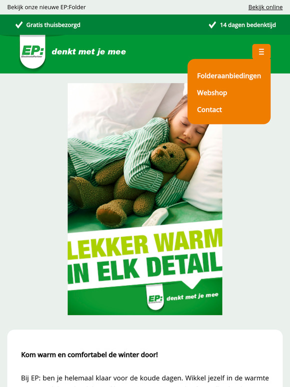 Maak je huis lekker warm met EP!