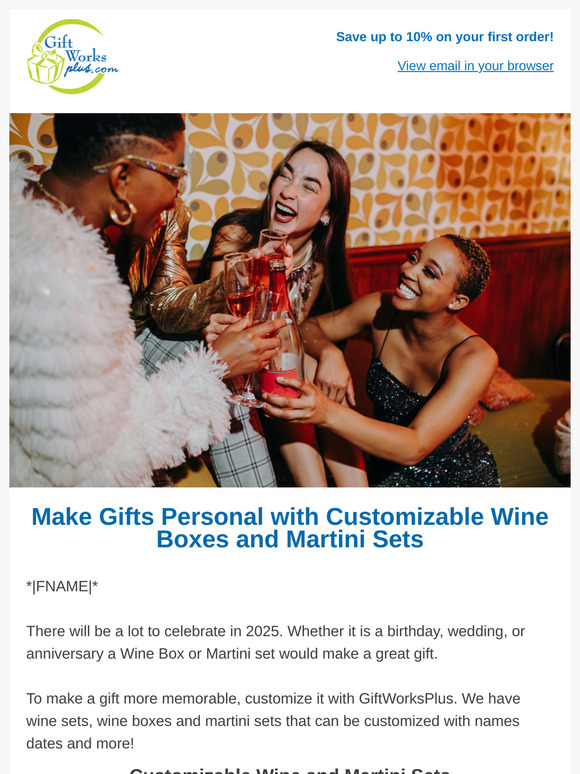 Celebrate in 2025 with Custom Wine Boxes and Martini Sets