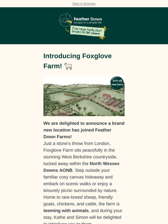 Brand new farm location now live