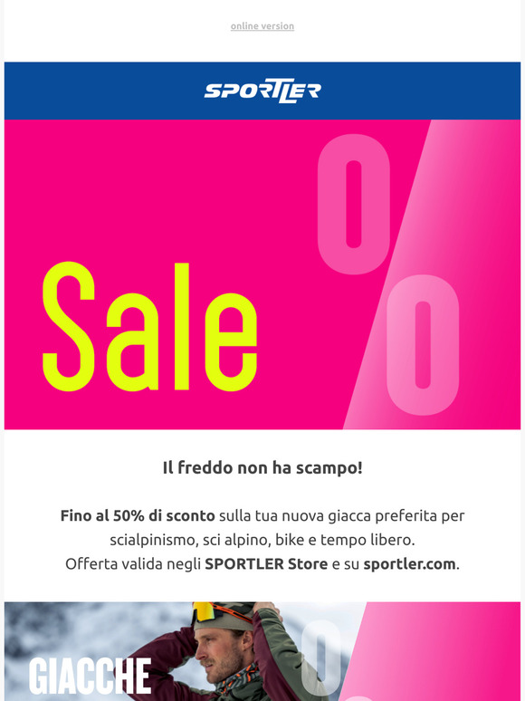 Fino al -50% su giacche - Addio freddo! ❄️