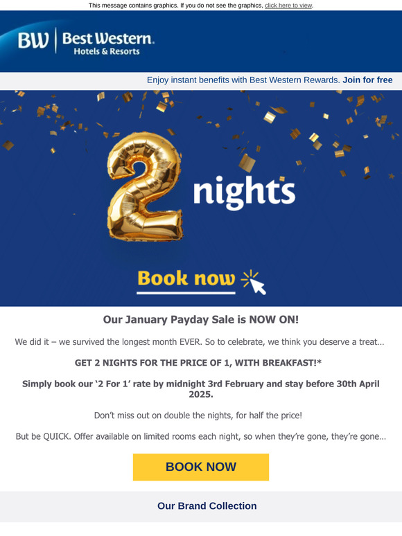 ⚡ 2 NIGHTS FOR THE PRICE OF 1!⚡