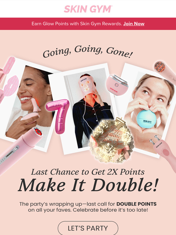 Final chance to double your points! 🎉