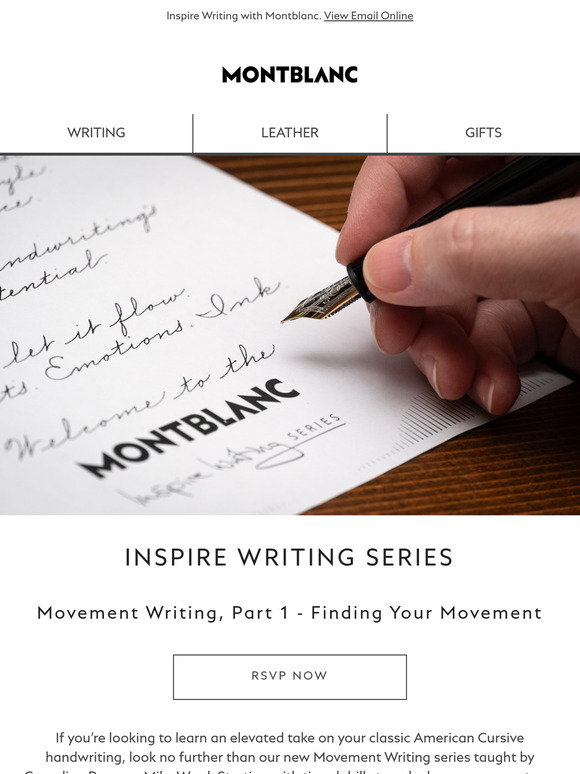 Join our next Inspire Writing class, Finding Your Movement