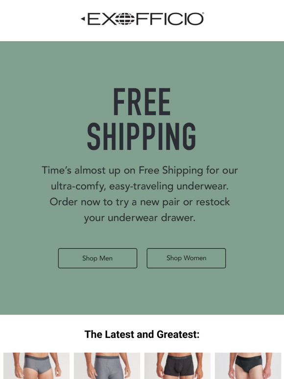 FINAL HOURS of Free Shipping