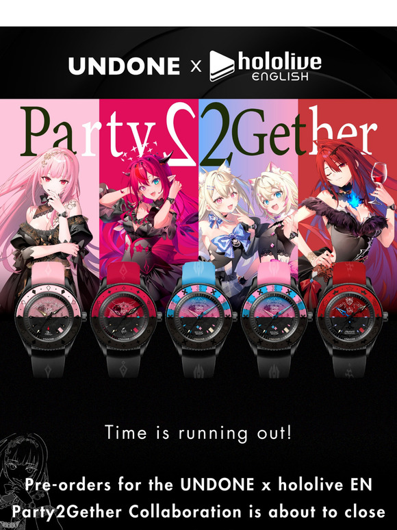 Last Chance! UNDONE x hololive EN Pre-Orders Closing Soon ⏳