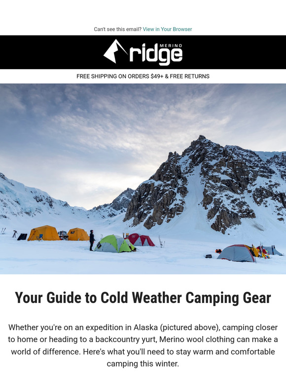 How to layer for cold weather camping