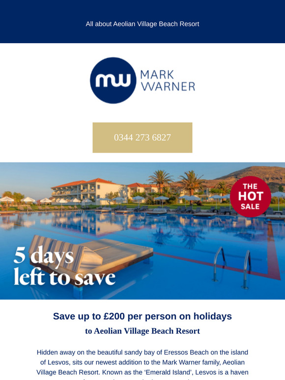 Look to Aeolian for your next summer holiday