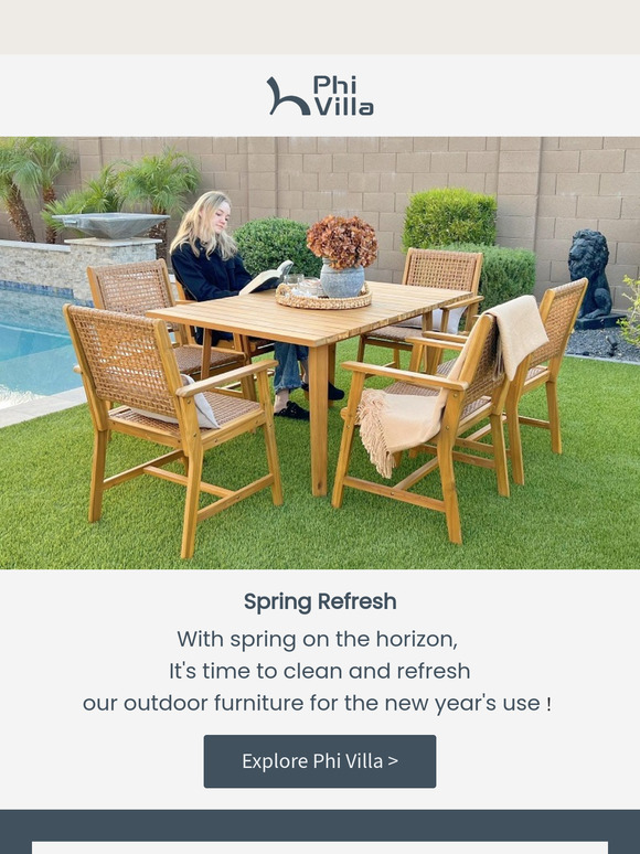Back to New, Clean for Year-Round Outdoor Use
