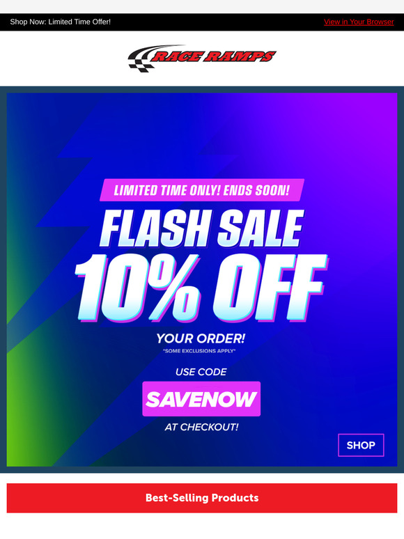 FINAL HOURS! 🚨 10% OFF ENDS AT MIDNIGHT!