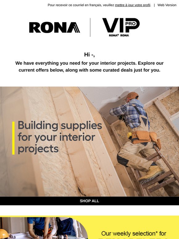 Everything you need for interior projects