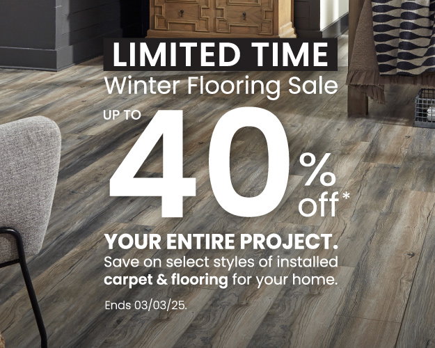 Winter Flooring Sale: Up to 40% Off your entire project