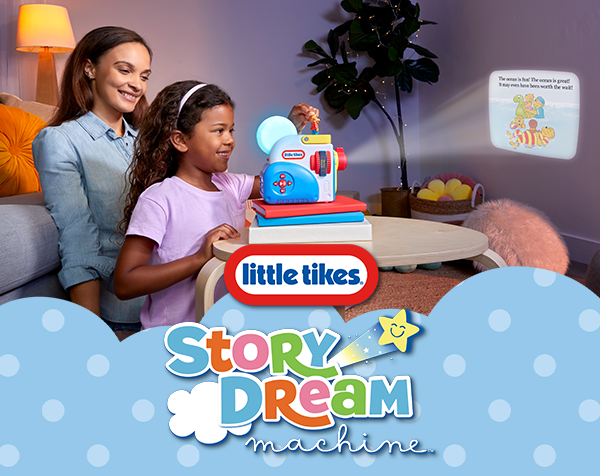 Little Tikes™ Story Dream Machine™. Introducing new Story Dream Machine Collections now available on LittleTikes.com!