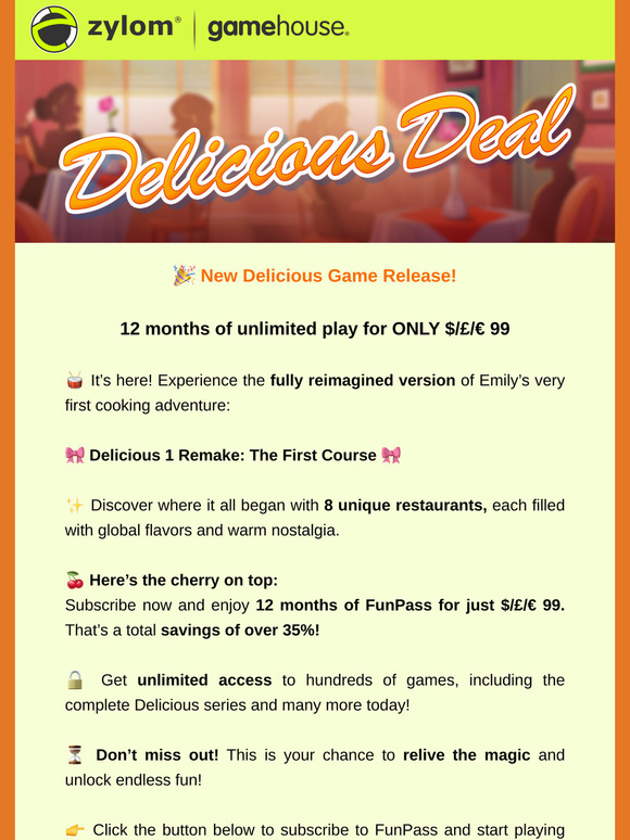 🎀 Delicious Deal: New Delicious Game Release