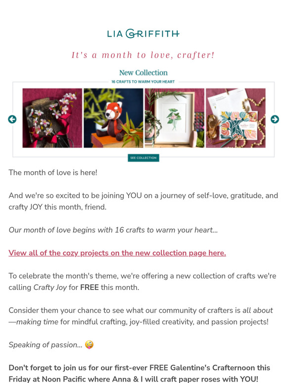 A month of self-love & crafts to warm your heart ❤️