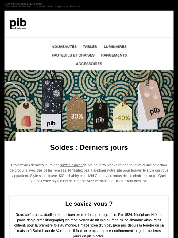 Soldes d'Hiver - Dernière ligne droite