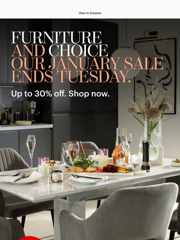 Our January Sale ends soon! Up to 30% off