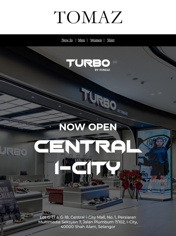 Turbo by Tomaz is now open at Central I-City!