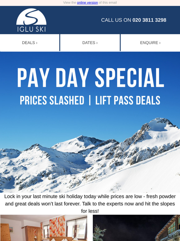 Payday Special: Ski from £602pp – Book Now! 🎿