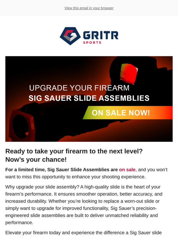 📩SIG SAUER Slide Assemblies on Sale Now!