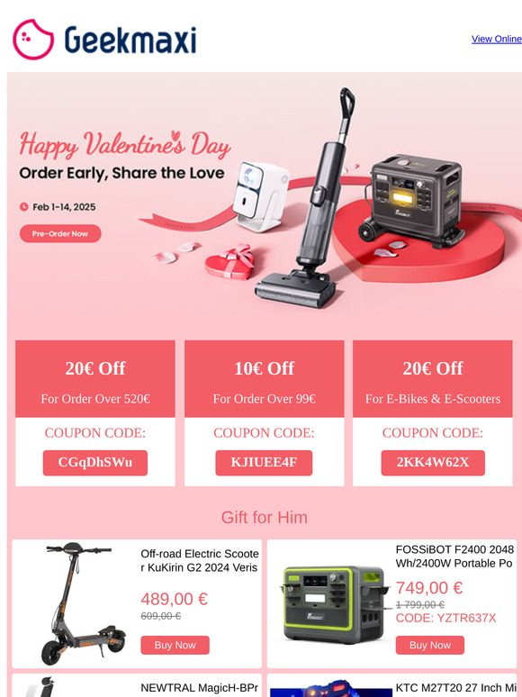 Valentine’s Day 2025: Order Now for Early-Bird Deals!