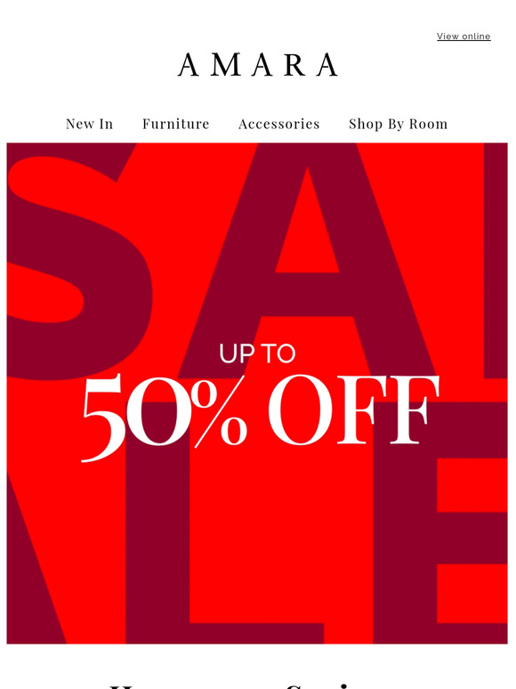 Up to 50% off SALE