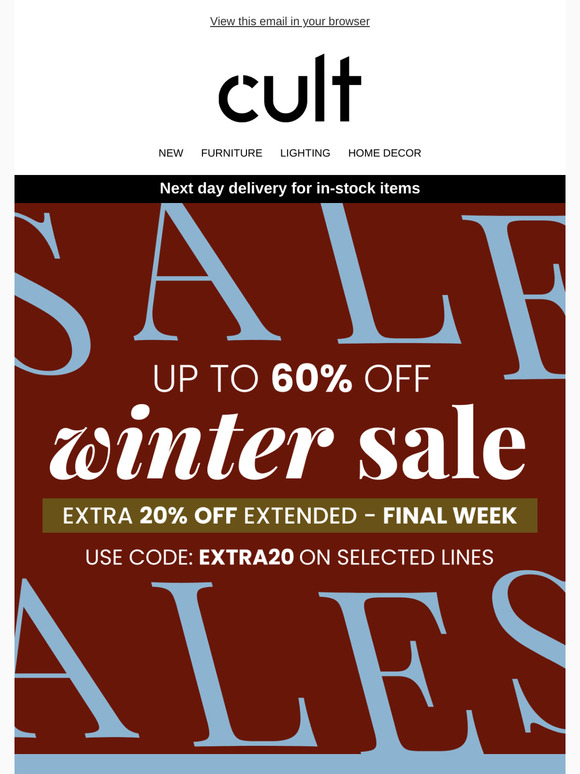 Last Chance - Winter Sale Wraps Up Tomorrow!