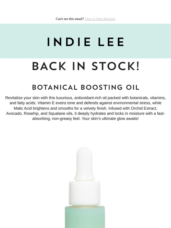 Restock Alert: Our Botanical Boosting Oil is Back! 🚨