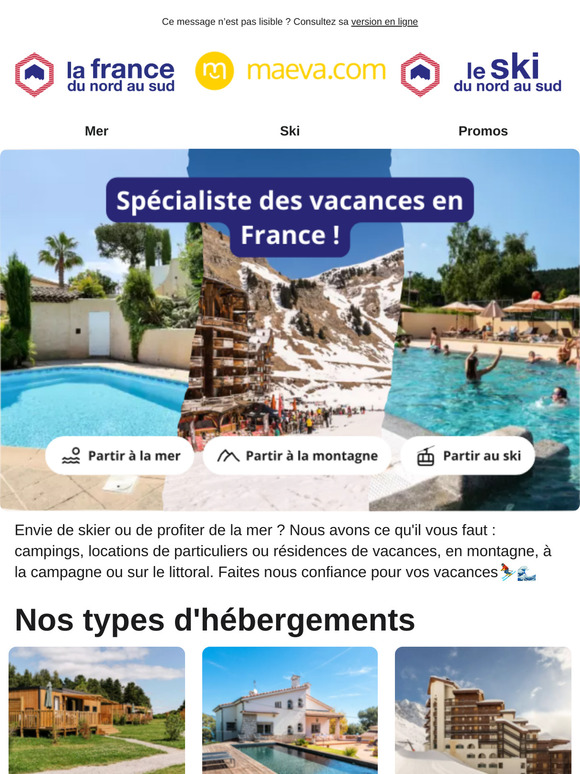 Vague de promos sur vos vacances !