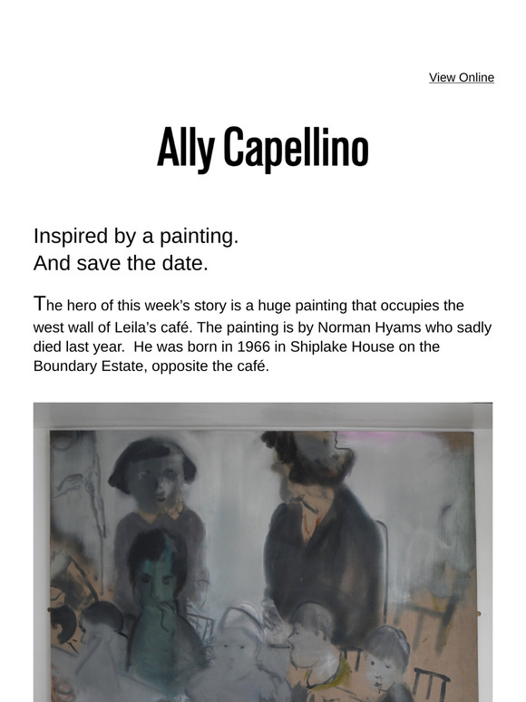 Inspired by a painting. And save the date.
