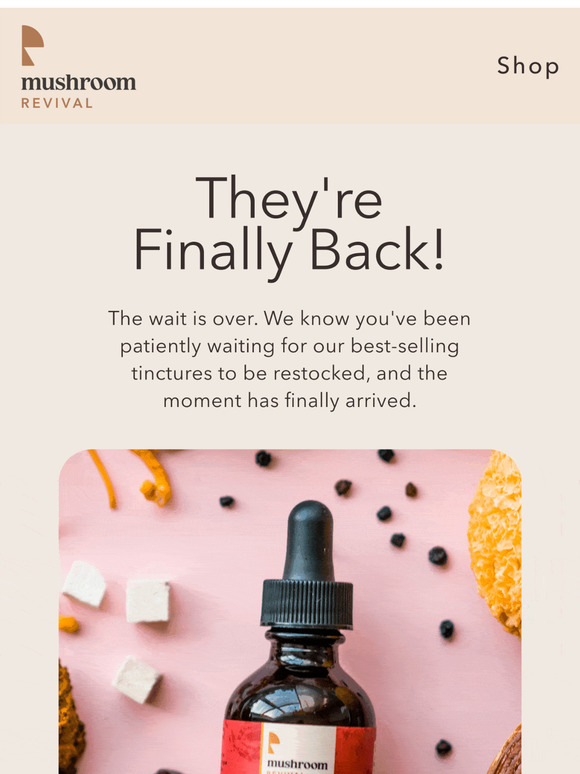 Tinctures are Back!