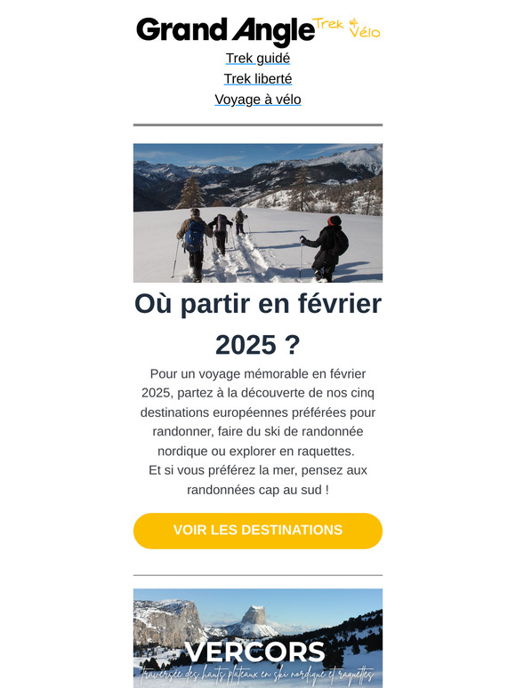 Où partir en février 2025 ?🏔️