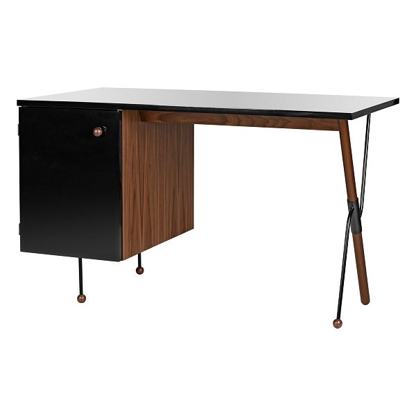 62 Desk, walnut - black