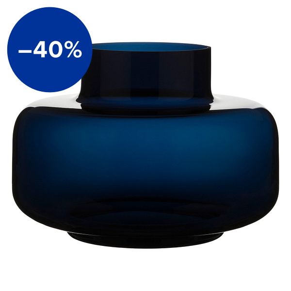 Urna vase, midnight blue