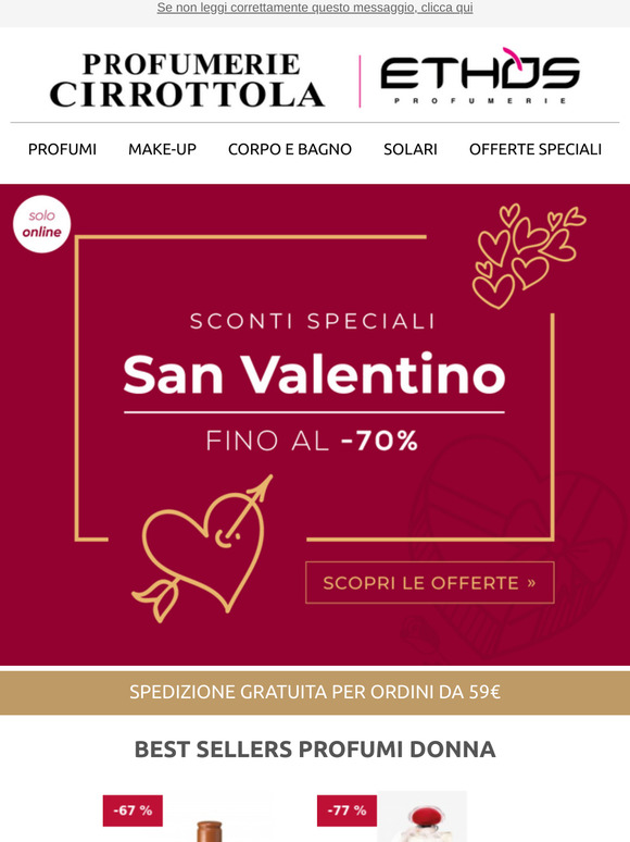Scegli il regalo perfetto per San Valentino ❤️ Sconti fino al 70% - Acquista online!