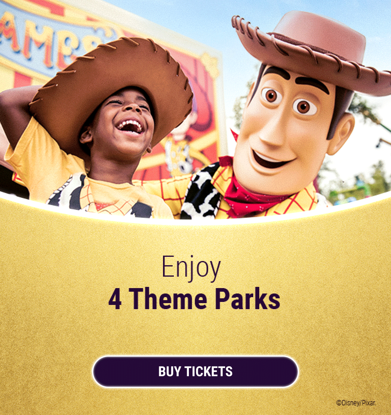 Enjoy 4 Theme Parks & Water Park Fun - Up to 20% OFF 14-DAY TICKETS Selected 2025 arrivals. Book by 31 March. Up to 15% off on selected dates until 29 August 2025. Conditions apply. BUY TICKETS