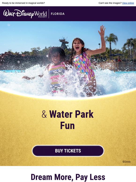 Get up to 20% off your Disney 14-Day Magic Ticket