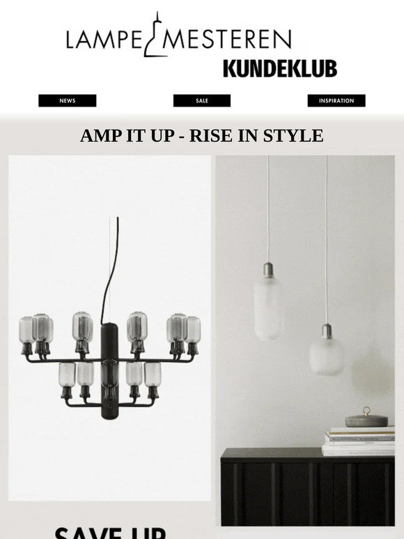 Spar 20 % på Amp & Rise fra Normann Copenhagen 🪩