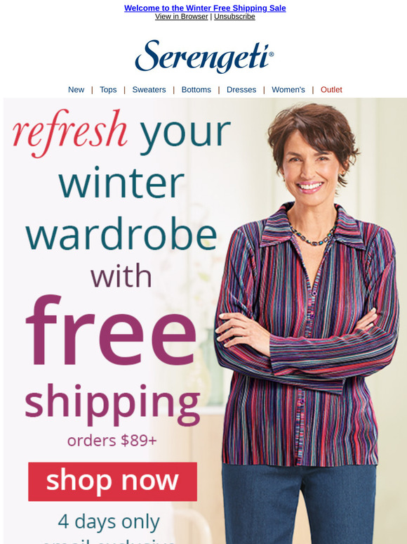 Warm Up Your Style with Free Shipping ~ Winter is So You!