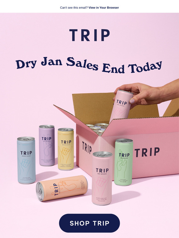 Dry Jan Sales End Today ✨