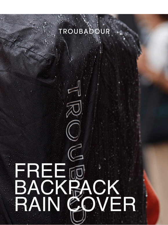 Free Rain Cover to keep your gear dry.