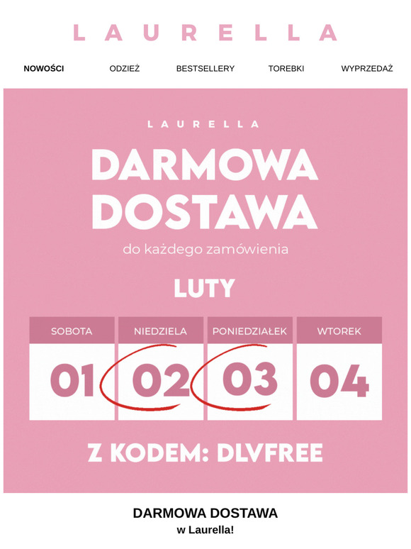 DARMOW DOSTAWA 💌 KOD: DLVFREE