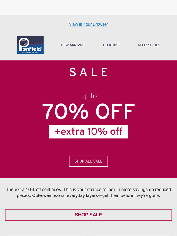 The Sale: Don’t Miss Out on Extra 10%