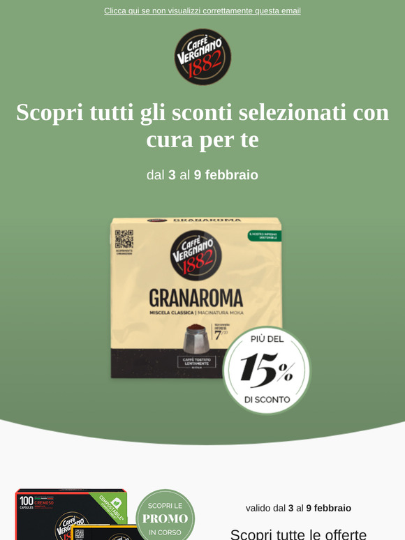 🌟 I nuovi sconti sui prodotti di Caffè Vergnano ☕