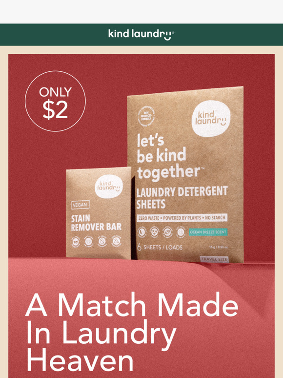 ✨ Try Kind Laundry For Just $2! ✨