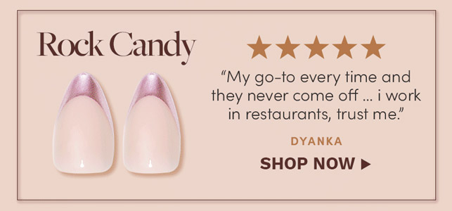 Shop 20% off Rock Candy with the code GLAMMYS