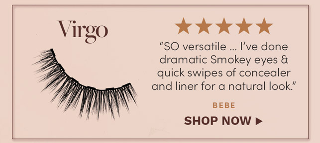 Shop 20% off Virgo with the code GLAMMYS