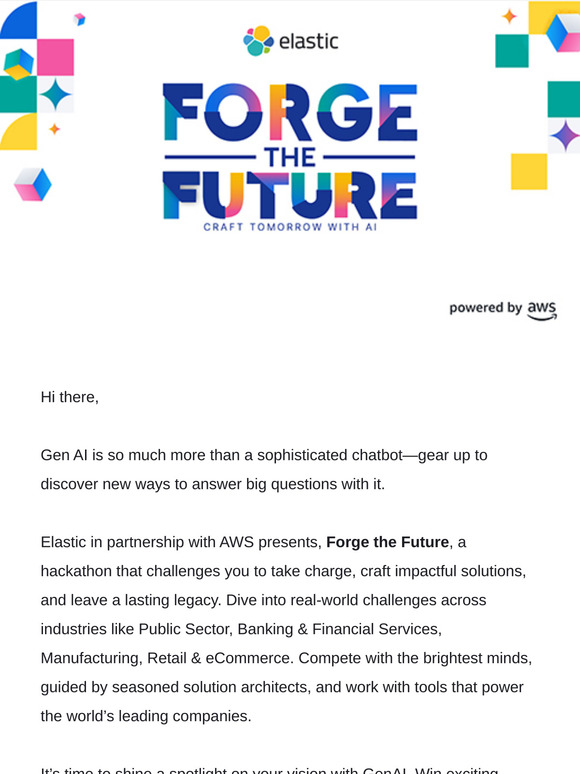 Exclusive invitation: Forge the Future hackathon